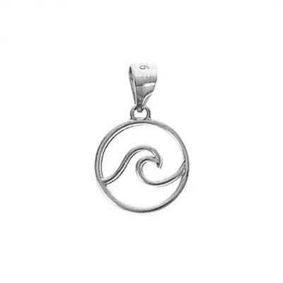 Sterling Wave Charm