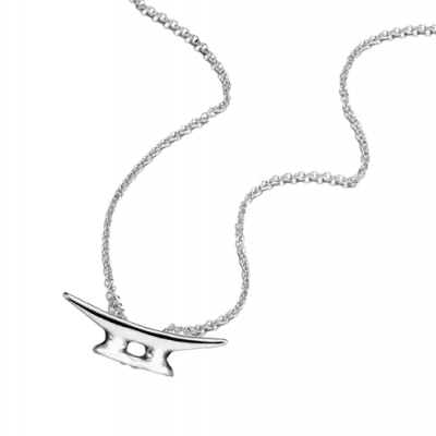 Sterling Silver Cleat Necklace - Medium