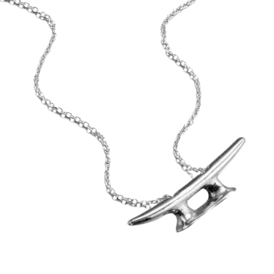 Sterling Silver Cleat Necklace - Large